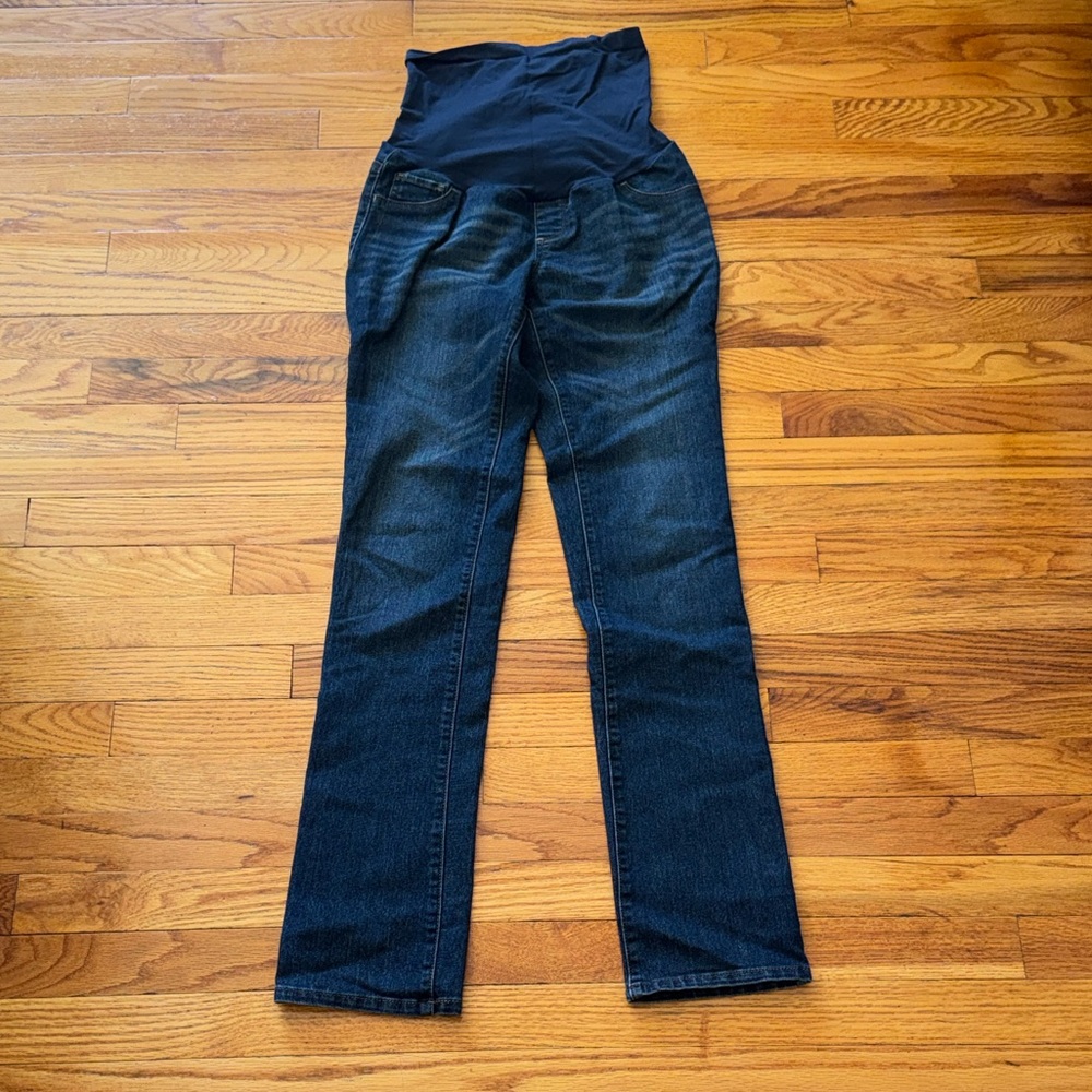 Indigo Blue Maternity Jeans Small Long